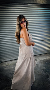 “ALINA” MAXI TOP AND WIDE LEG PANT SET